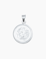 Load image into Gallery viewer, coin necklace silver