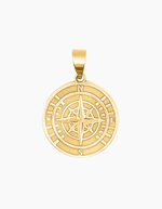 Load image into Gallery viewer, Compass necklace gold plated