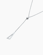 Load image into Gallery viewer, Triangle necklace silver