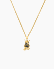 Owl necklace gold plated