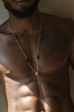 Load image into Gallery viewer, Eye nail silver necklace