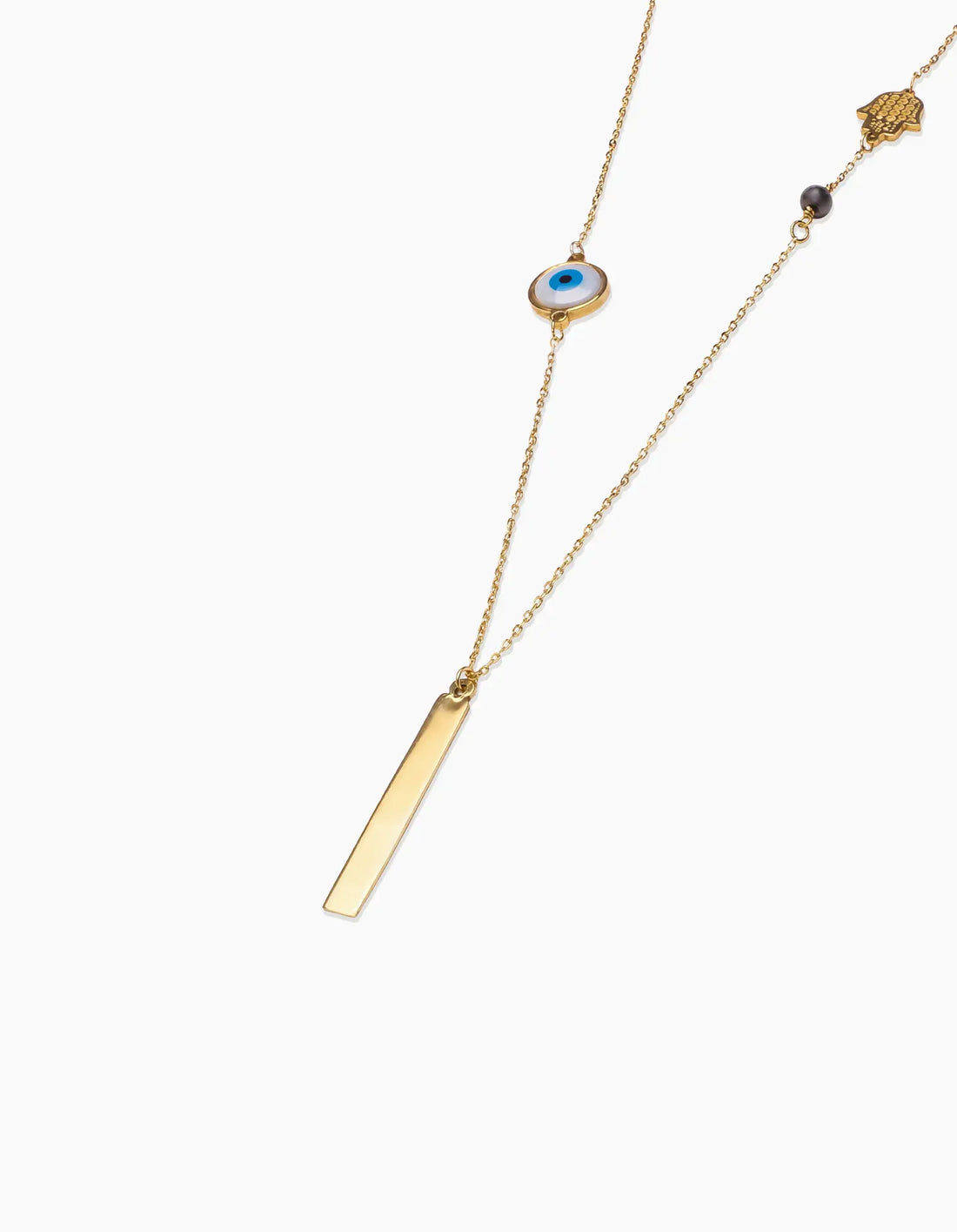 Gold-Plated Eye Necklace