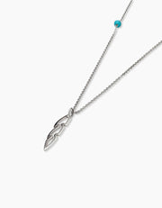 Open Feather Necklace ZJ jewellery  Open Feather Necklace