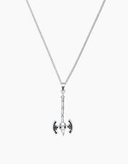 Silver Hammer Necklace ZJ jewellery  Silver Hammer Necklace