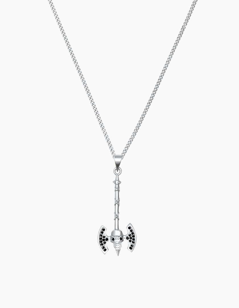Hammer necklace silver