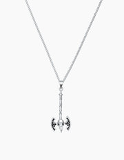 Hammer necklace silver
