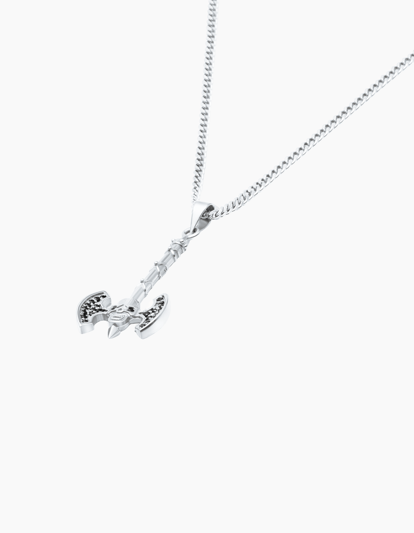 Hammer necklace silver
