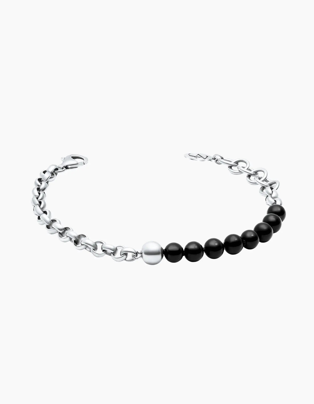 Half & Half Silver Bracelet