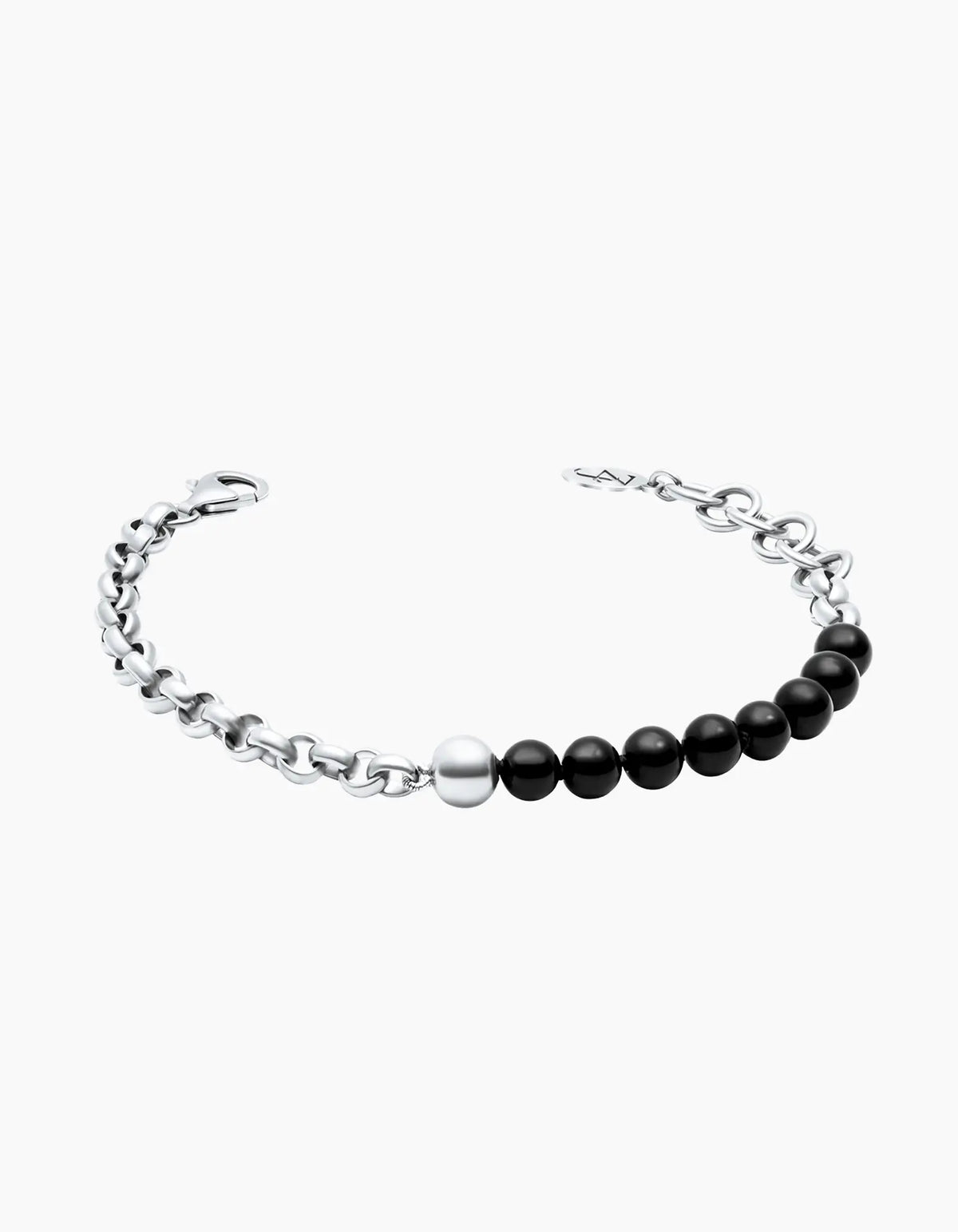 Half & Half Silver Bracelet ZJ jewellery  Half & Half Silver Bracelet