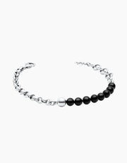 Half & Half Silver Bracelet ZJ jewellery  Half & Half Silver Bracelet