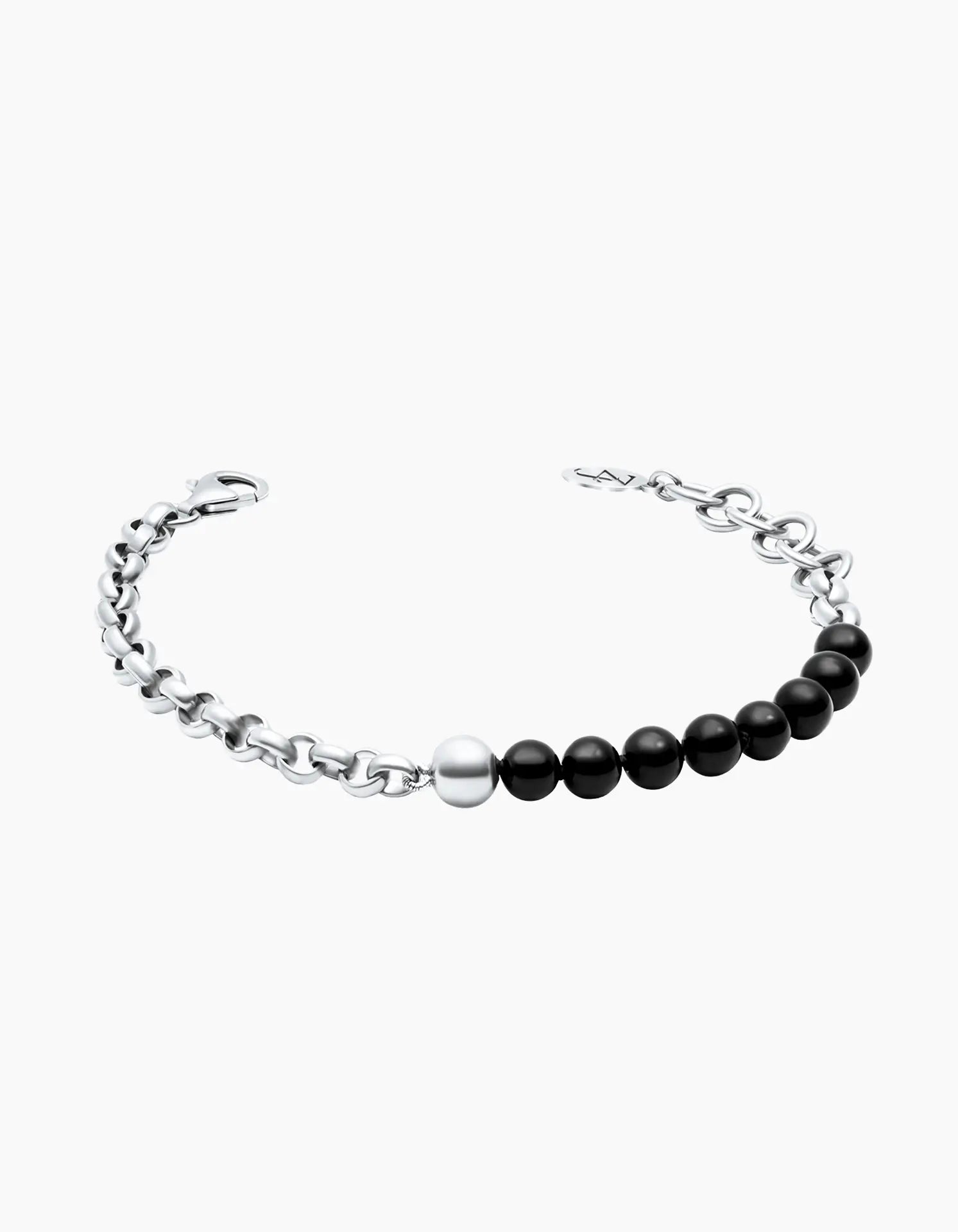 Half & Half Silver Bracelet