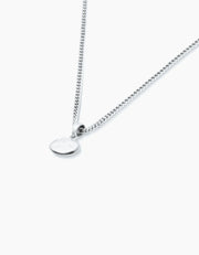 Round Ice Necklace Silver ZJ jewellery  Round Ice Necklace Silver