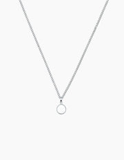 Round Ice Necklace Silver ZJ jewellery  Round Ice Necklace Silver