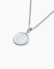 Silver Coin Necklace ZJ jewellery  Silver Coin Necklace
