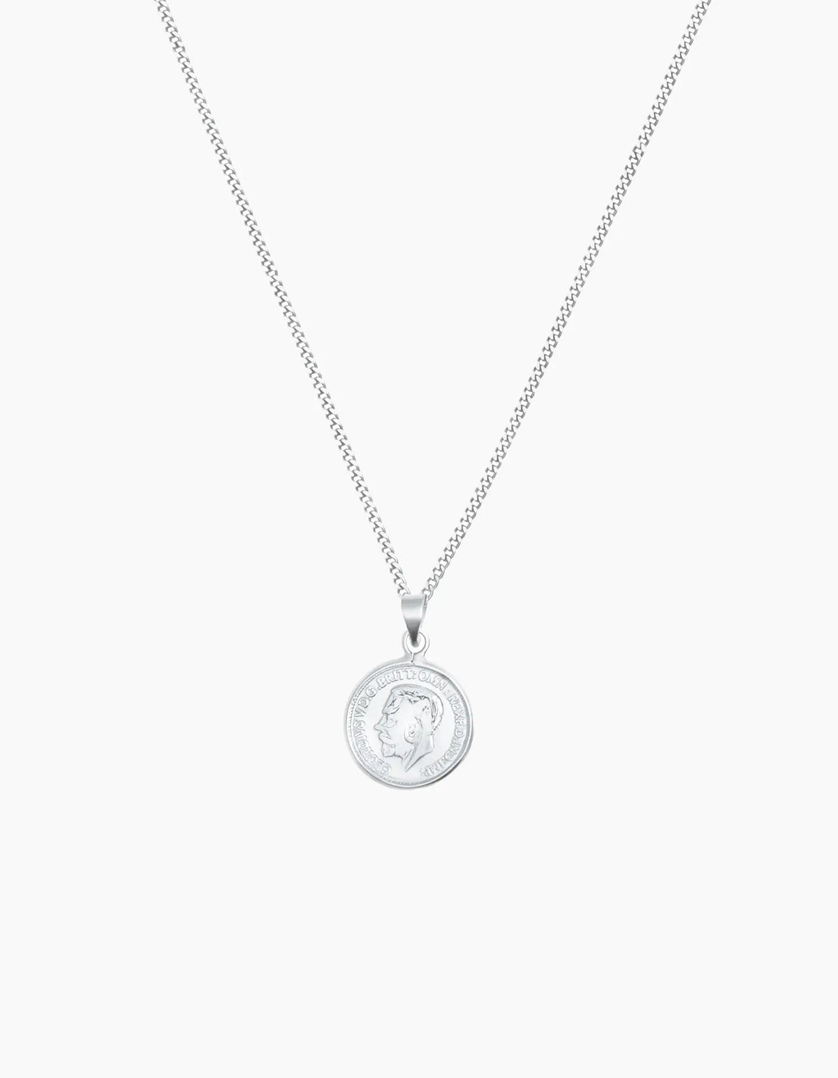 Silver Coin Necklace ZJ jewellery  Silver Coin Necklace