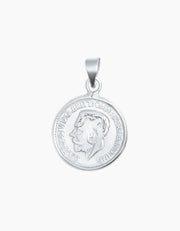 Silver Coin Necklace ZJ jewellery  Silver Coin Necklace