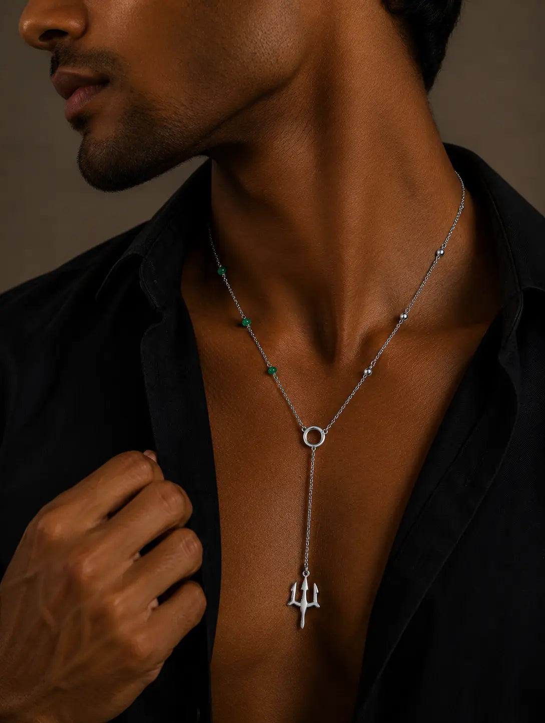 Poseidon Silver Necklace