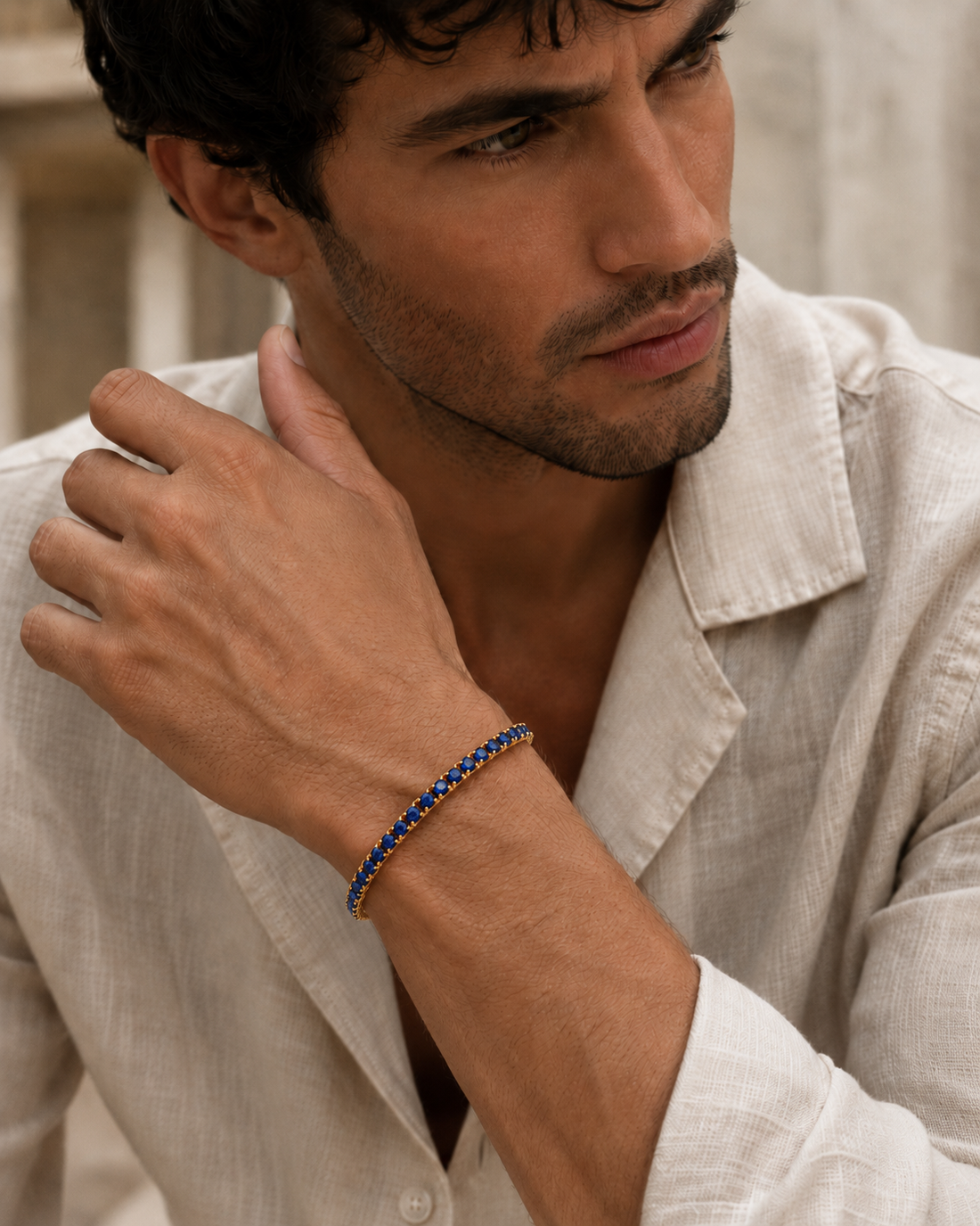 Sapphire Tide Tennis Bracelet
