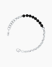 Half & Half Silver Bracelet ZJ jewellery  Half & Half Silver Bracelet