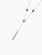 Load image into Gallery viewer, Eye nail silver necklace
