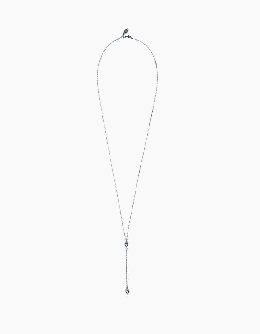 Twin pebbles necklace