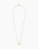 Load image into Gallery viewer, Two rings necklace gold plated