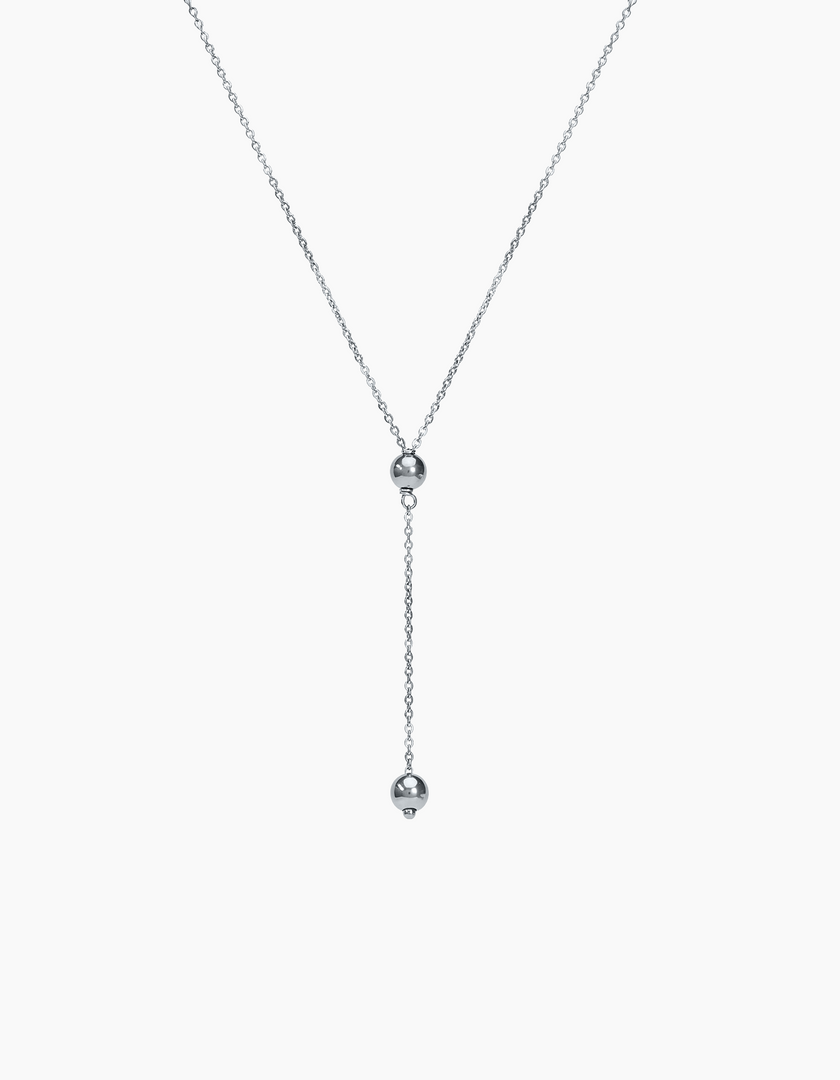 Twin pebbles necklace