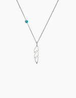 Load image into Gallery viewer, Open feather necklace