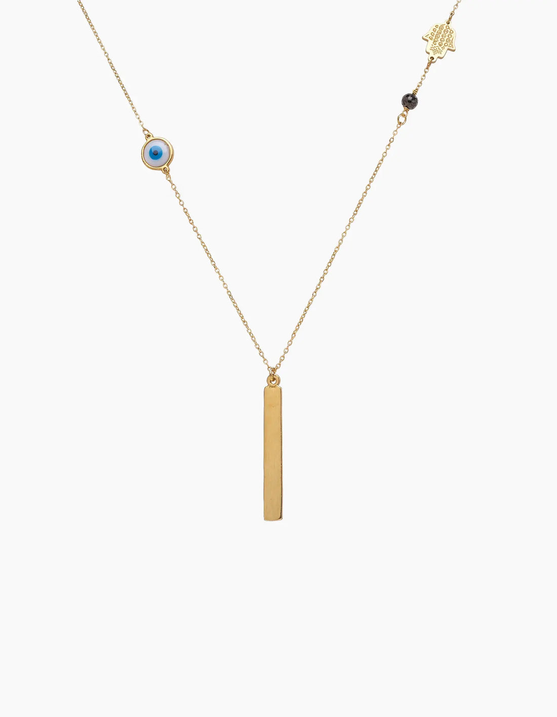 Gold-Plated Eye Necklace