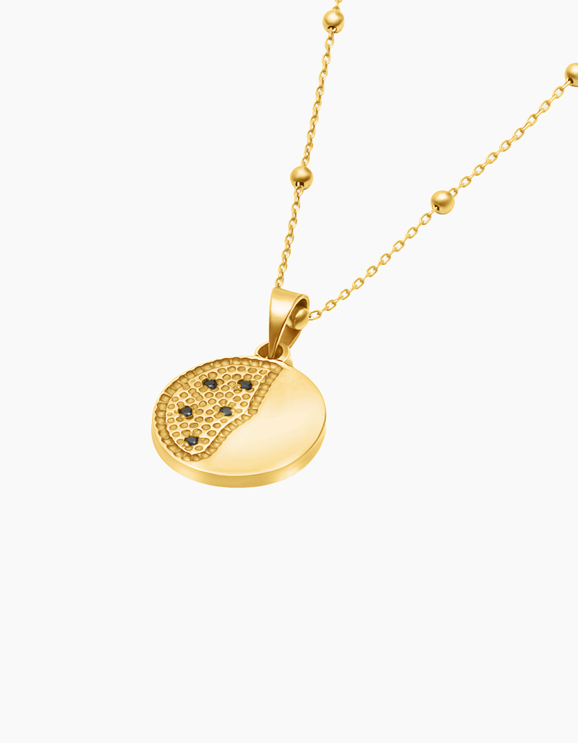 Round ktago gold plated