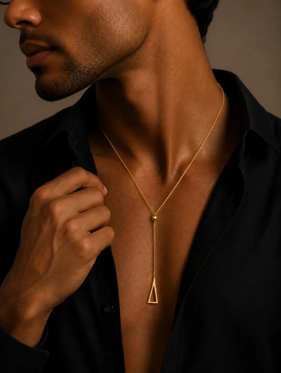 Triangle Necklace Gold Plated
