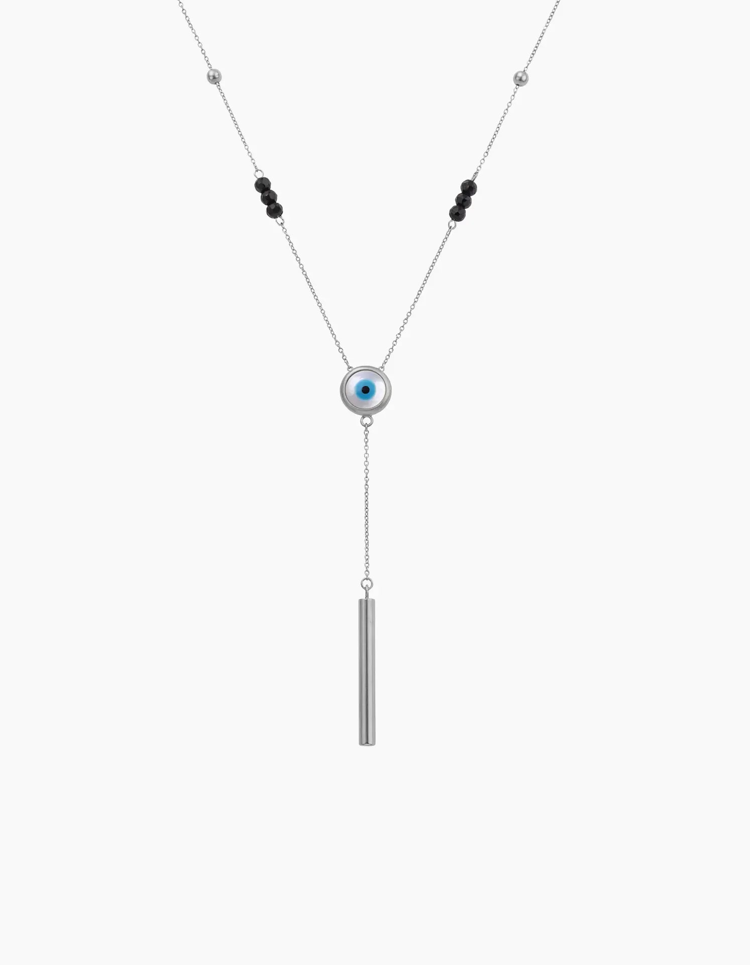 Silver Eye Nail Necklace