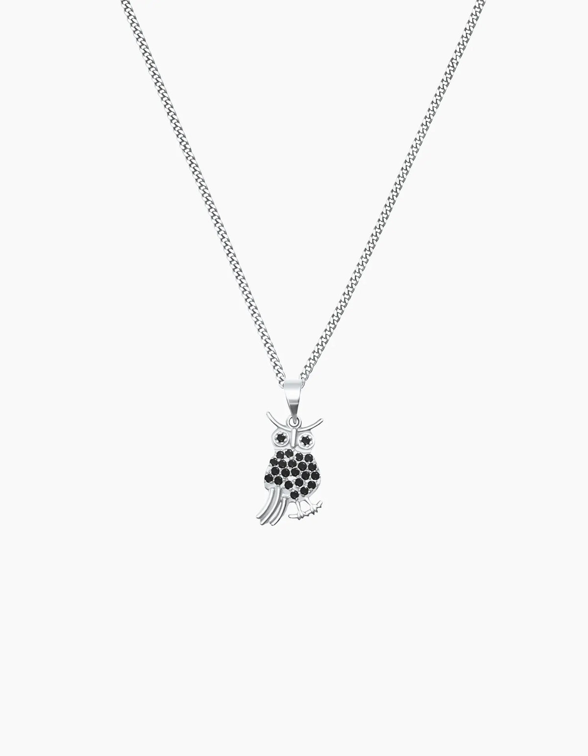 Owl necklace silver ZJ jewellery ZJ jewellery Owl necklace silver
