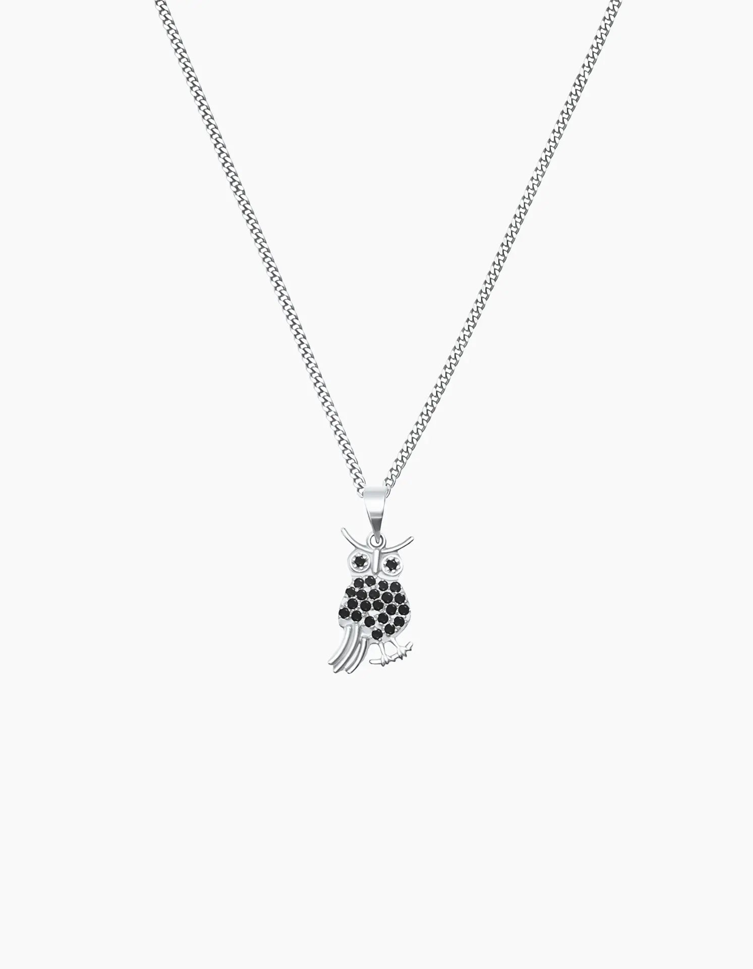 Silver Owl Necklace