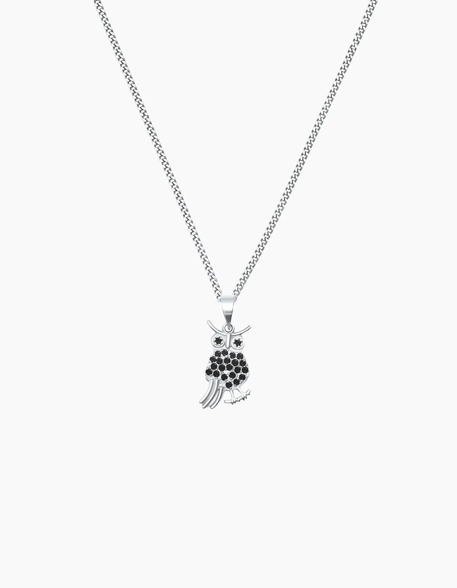 Silver Owl Necklace