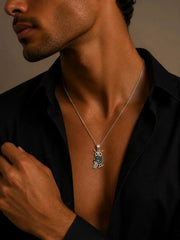 Owl necklace silver ZJ jewellery ZJ jewellery Owl necklace silver