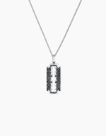Load image into Gallery viewer, Razor necklace silver
