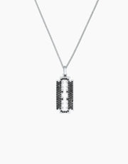 Silver Razor Necklace ZJ jewellery  Silver Razor Necklace