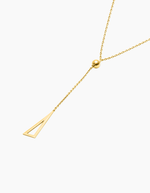 Load image into Gallery viewer, Triangle necklace gold plated