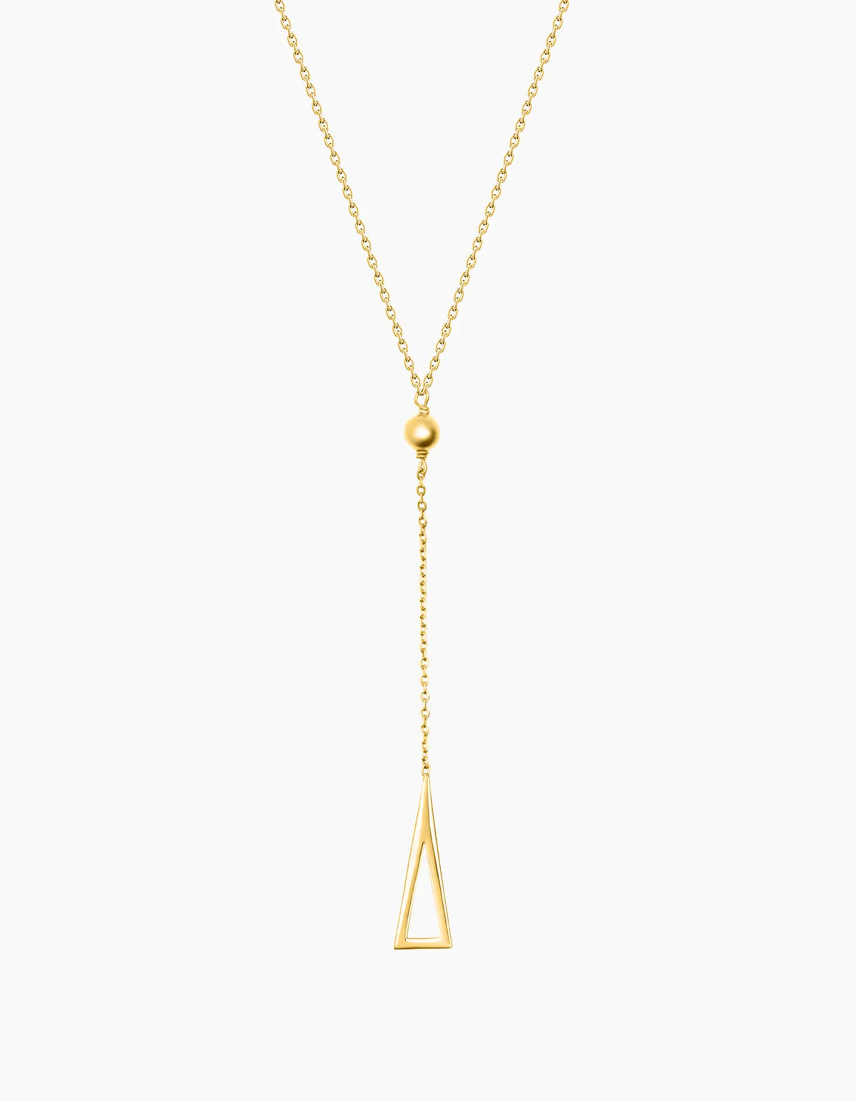 Triangle Necklace Gold Plated ZJ jewellery  Triangle Necklace Gold Plated