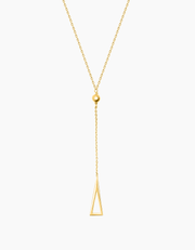 Triangle necklace gold plated