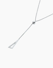 Triangle necklace silver ZJ jewellery  Triangle necklace silver