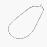 Tennis Necklace, Silver ZJ jewellery  Tennis Necklace, Silver