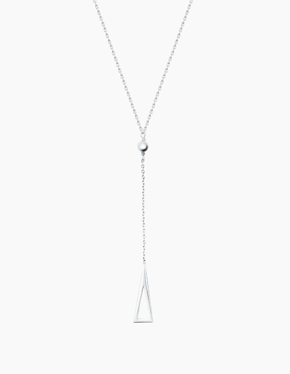 Triangle necklace silver