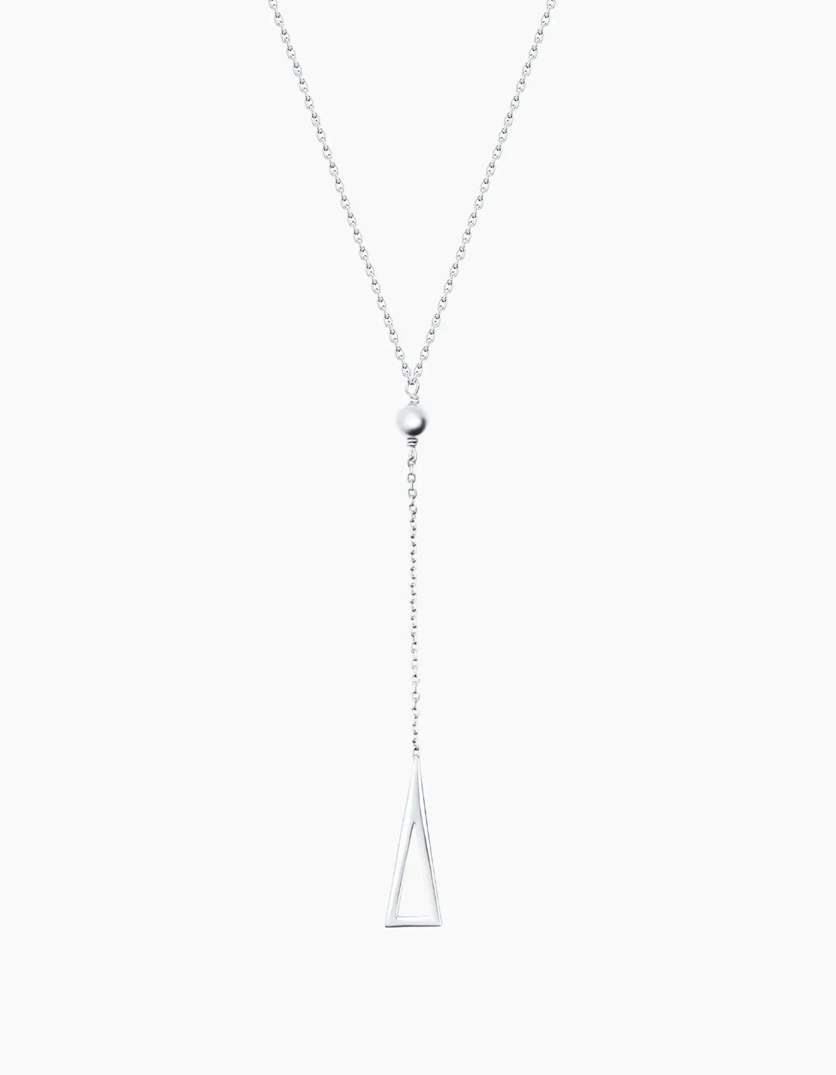 Triangle necklace silver ZJ jewellery  Triangle necklace silver