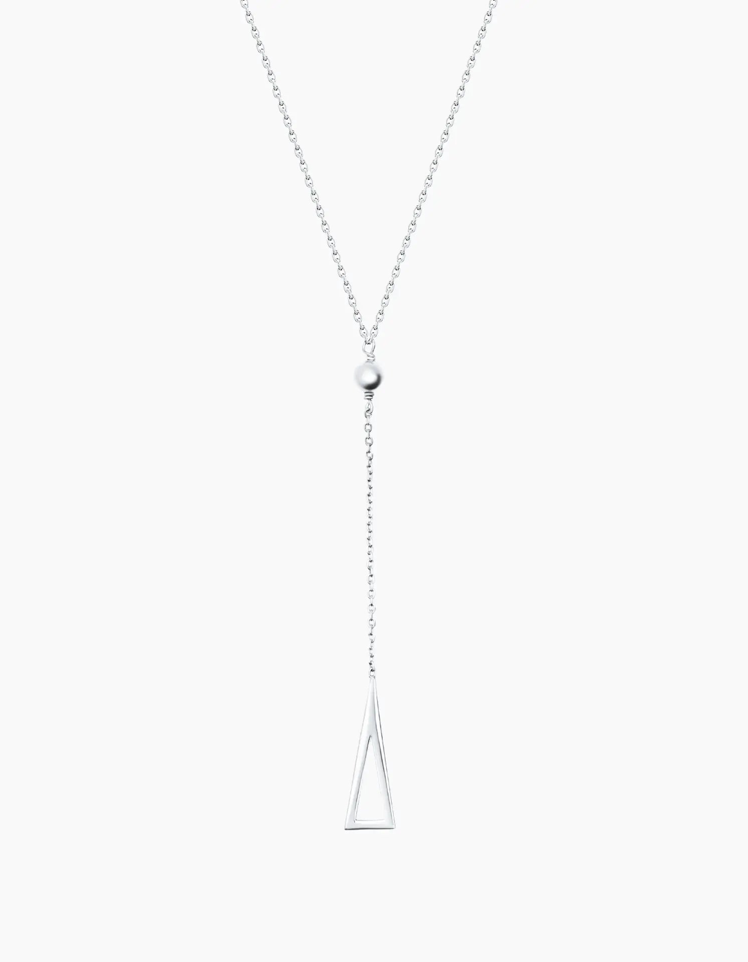 Triangle necklace silver