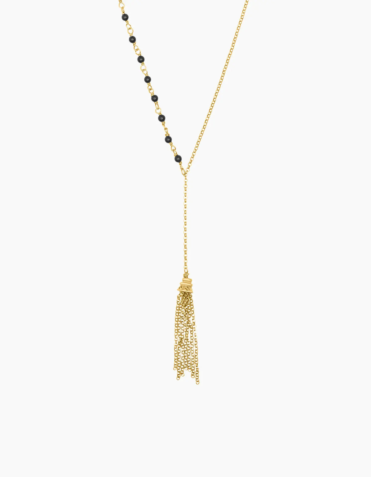 Half & Half Necklace Gold Plated ZJ jewellery  Half & Half Necklace Gold Plated