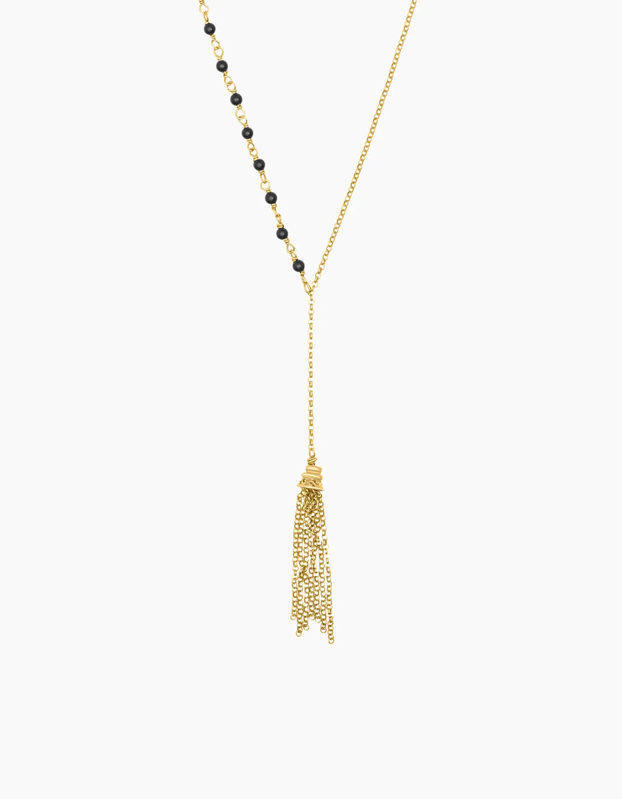 Half & Half Necklace Gold Plated