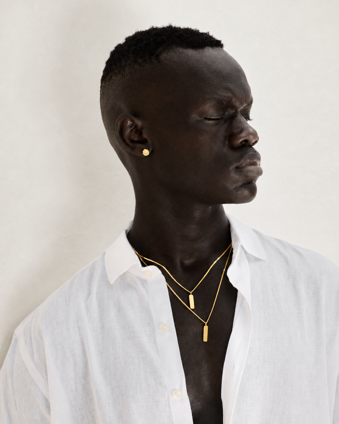 Axis Gold Bar Necklace