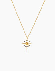 Gold-Plated Skull Compass ZJ jewellery  Gold-Plated Skull Compass